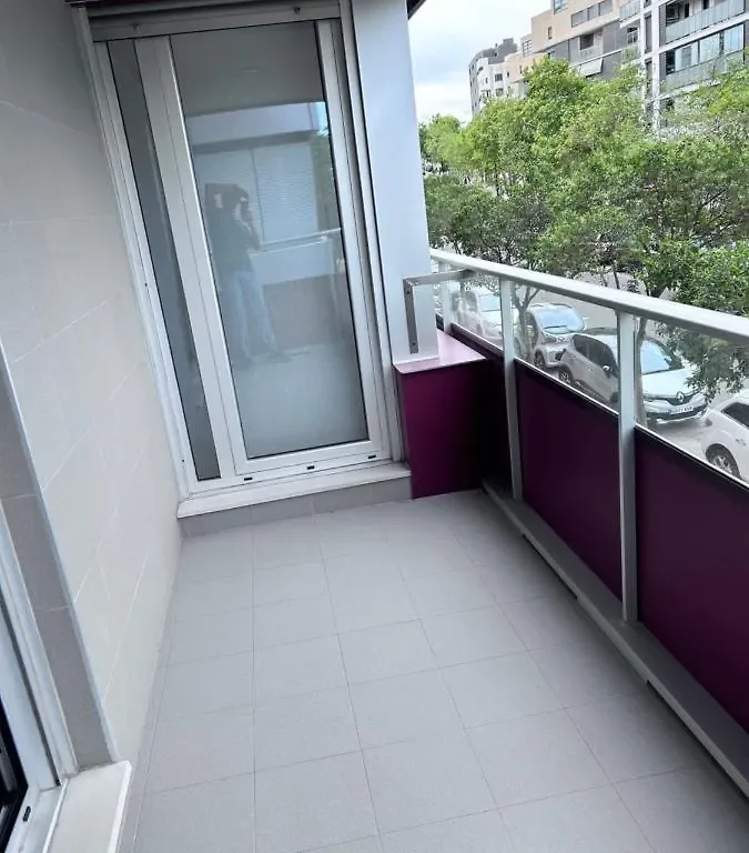 Balcón acristalado del loft